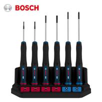 Bosch Pro serijos tikslus atsuktuvų rinkinys S2 įrankinis plienas, Ergonomiška neslystanti rankena su minkšta gumine danga, Šešiakampis sukamasis galas, Spalvomis žymėtas