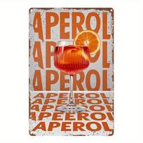 VintageStyle Aluminum Wall Art Sign Aperol Retro Cocktail Decor Ideal for Home Bar Kitchen Game Room 30x40cm(11.8x15.7inch)