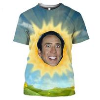Naujas Pop Aktorius Nicolas Cage Spausdinti Marškinėliai Vaikų Mada Gatvės Apranga Marškinėliai Juokingi Trumpomis Rankovėmis Greitai Džiūstantys Drabužiai Marškinėlis L