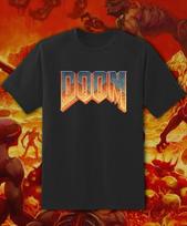 Doom Video Game Retro Arcade Game 100% Cotton T-shirt Mens Tees Top Fast Ship! S