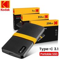 Kodak X200 Mini PSSD USB3.1 išorinis kietasis diskas Kietojo kūno PSSD skirtas asmeniniams nešiojamiesiems kompiuteriams, staliniams kompiuteriams 1TB