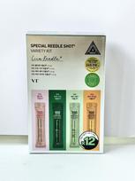 VT COSMETICS CICA Reedle Shot 100, Spikulų mikroadatinis serumas porų priežiūrai ir šveitimui, Egzosomos, Centella Asiatica stiklinei odai, odos tekstūrai Stick 2ml*12ea