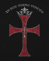In Hoc Signo Vinces Riterių Templierių Kryžiaus Marškinėliai 100% Medvilnė Apvalia Kaklo Vasariniai Trumpomis Rankovėmis Atsitiktiniai Vyriški Marškinėliai S
