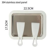 Household Rolled Ice Cream Maker Small Child's Homemade Yogurt Pudding Stainless Steel Stir Fried Ice Tray Ice Stir Fry Machine