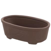 Flower Pot Purple Sand Stoneware Clay Succulent Bowl Small Planters Terracotta Bonsai Pots Desktop Planter Vintage Style 13x7cm black