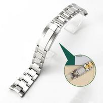 20/21 mm 904L laikrodžio apyrankės Rolex submariner daytona laikrodžio dirželis NH35 NH36 Glide Lock sagtelė Kietas nerūdijančio plieno laikrodžio apyrankė 21mm