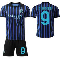 2025-26 Nauji Inter Milano namų marškinėliai #9 Thuram #23 Barella #10 Lautaro Futbolo marškinėliai M