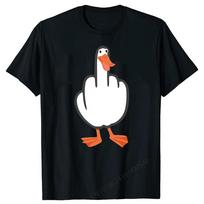 DUCK YOU Vidurinis pirštas Spausdinimas Marškinėliai Vyrams Trumpomis Rankovėmis Apvalia Kaklo Laisvi Marškinėliai Vasaros Moterims Unisex Marškinėliai Viršutiniai Drabužiai Camisetas - Vyrams'... S įvairiaspalvis