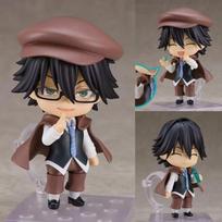 10cm Anime Bungo Stray Dogs #2348 Edogawa Rampo PVC Figure with Detective Hat & Replaceable Faces Collectible Model Toys