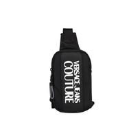 Versace Jeans Couture Baltas Logotipo Spaudos Nailoninė Krūtinės Rankinė Vyriškos Rankinės Juoda 71YA4B9B-ZS108-899 Basic Set (Bag+Dust Bag)