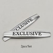 3D Metalinis Chromuotas Juodas Automobilio Lipdukas Logotipas IŠSKIRTINIS Ženklelis Emblema Lipdukai Mercedes Benz Universaliems Automobilių Aksesuarams
