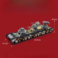 KAZI New Heavy Tank Model Military Building Blocks 8 In 1 Children's Assembled Toys Boy Gift