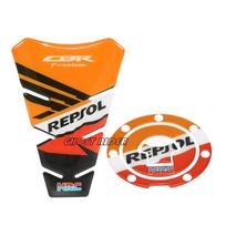 Universalus motociklo WING LOGO degalų bako pagalvėlė Honda CBR VFR CBF HORNET FIREBLADE HRC bako dangtelio apsauga lipdukas D gray