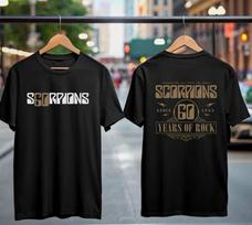 Scorpions 60-mečio turas 2025 m. marškinėliai Roko grupės marškinėliai Dovana metalo gerbėjams Unisex marškinėliai S