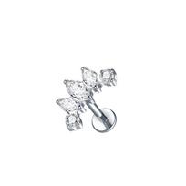 1 vnt. G23 titano ausies tragus kremzlės helix daith auskaras smeigtukas moterims vidinis sriegis labret auskaras lūpų žiedas 16G 1.2x6mm