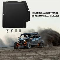 Akumuliatoriaus dangtelio rinkinys BRP Can-Am Maverick X3 Max R Rr 4X4 Xmr Xds Xrc Xrs Ds Rs Turbo Dps 900 2017-2025 Juoda plastikinė plokštė