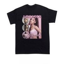 2026 Ariana Grande portreto spausdinimo grynos medvilnės marškinėliai vyrams ir moterims Madingi Aukštos kokybės Kvėpuojantys trumpomis rankovėmis Streetwea... S įvairiaspalvis