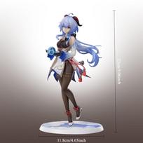 Genshin Impact Ganyu figūrėlė 1/7 mastelio Anime figūrėlė Kolekcionuojamas modelis Stalo dekoracija Gimtadienio dovana choso figūrėlė specialus leidimas žaislas