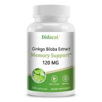 Ginkgo Biloba Extract 120 Mg Dietary Supplement, 120 Capsules Per Bottle 120 Capsules