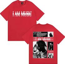 Raperio Playboi Carti I AM MUSIC albumo logotipas T-shirt'ai Unisex moterims Harajuku Hip Hop Vintažiniai T-shirt'ai Laisvalaikio Patogūs T-shirt'ai XL