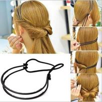 Double-Layer Adjustable Headband Elastic Hair Hoop Hair Rope Fashion Versatile Hair Accessories For Women And Girls