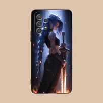 Anime mergaitės mobiliojo telefono dėklas, skirtas Samsung Galaxy A56 55 54 53 52 51 36 35 34 23 16 15 5G, spalvingas dėklas, gražus Galaxy A51 5G