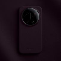 Melkco natūralios odos telefono dėklas skirtas Xiaomi 17 Ultra Mi 15 Ultra Mi15 Pro Belaidis įkrovimas Mikropluošto vidinis galinis dangtelis+Metalinis objektyvas Xiaomi 17 Ultra violetinė