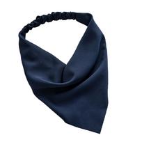 Summer Solid Hair Scarf Scrunchies Vintage Triangle Bandana Hairband Headband Elastic Hair Bands Headwrap Hair Accessories mėlyna
