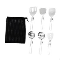 Stovyklavimo virtuvės įrankių rinkinys Kempingas Virtuvė Kompaktiška Lauko įranga Indai 6Pcs