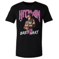 Men's 500 Level Black Bret Hart Hitman T-Shirt S juoda