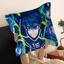 Anime Blue Lock Personalizuota pagalvė Dulkių užvalkalas Miegamojo Vaikų vakarėlio dekoracija Pagalvės užvalkalas Gimtadienis Vaikų dovana 30cmx30cm