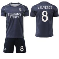 2025-26 Real Madrid išvykos marškinėliai #7 Vinícius #5 Bellingham #9Mbappé Futbolo marškinėliai S