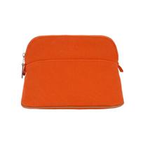 Hermes Bolide Palladium Metal Canvas Storage Bag Women bags Orange H103773M02 Box Not Included