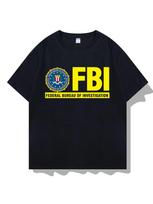 JAV FTB agentai - FTB periferinė komanda - Karinis gerbėjas - Policijos gerbėjas - Marškinėliai trumpomis rankovėmis - Laisvalaikio marškiniai - Marškiniai su pusinėmis rankovėmis ... S įvairiaspalvis