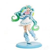 Sandėlyje Hatsune Miku Katės Ausų Figūrėlė Fancy Versija. 19cm PVC Anime Kolekcionuojamas Modelis Stalo Ornamentas Dovana