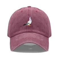 Balandžio siuvinėjimo beisbolo kepuraitė moterims, vyrams, madinga, reguliuojama, minkštos, skalautos medvilnės, tėčio kepurė, unisex, klasikinės golfo kepurės