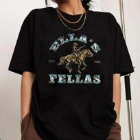 Ellas Fellas Shirt Retro Western Dandelion Vintage Tee M