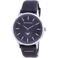 Emporio Armani Renato juodas kvarcinis laikrodis AR80039 vyriškas
