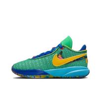 Nike LeBron 20 GS Kaleidoskopas Vaikiški sportbačiai Žali elektriniai dumblių žaidimai-Royal DV3021-300 38.5