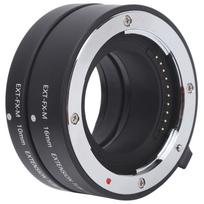 10mm 16mm Makro Automatinio Fokusavimo Artinimo Žiedų Adapteris Fuji X Mount Kamerai black