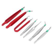 7Pcs Tweezers Anti Static Multi Purpose Hand Tool Set Kit for Maintenance Repair