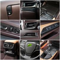 For Lexus ES ES200 ES250 ES300 ES350 2018 2023 Car Central Console Interior Part Carbon Fiber Color Refit Inner Styling Style A