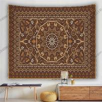 Hipio bohemiškas sieninis gobelenas Mandala namų dekoras Estetiškas kambario dekoras Miegamojo tapetai Spausdintas didelis sieninis gobelenas Kabinamas 40CMX60CM
