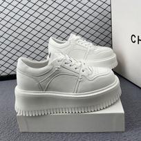 Vulcanize Women Fashion Chunky Sneaker Loafer High Brand Comfy Spring Autumn Platform Shoes Wear-resistant Sneakers for Women 35 balta