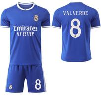 2025-26 Real Madrid 2nd away blue jersey #9Mbappé #5 Bellingham #7 Vinícius Football Jerseys 18