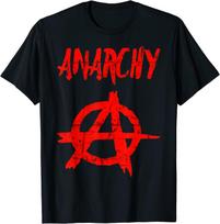 Anarchija Anarchisto Simbolis Marškinėliai. Nauji 100% medvilniniai trumpomis rankovėmis O formos iškirptės marškinėliai Laisvalaikio vyriški viršutiniai drabužiai - Vyriški vasaros medvilniniai marškinėliai su grafika S įvairiaspalvis