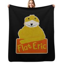 Flat Eric Pledas Visų sezonų Lengvas minkštas pledas lovai 102x76cm(40x30in) black