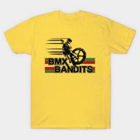 Men Black Print T-shirt Mod.4 Bmx Bandits Bikers No-Cut Transfer Paper Print Cotton Tshirt - Men's Summer Cotton Graphic Tee S įvairiaspalvis