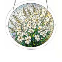 Jigsaw Puzzle Suncatcher, DIY Puzzles Acrylic Sun Catcher, Stained Glass Window Hanging Ornament for Home, Garden Decor, Gift for Women, Mom, Friends J