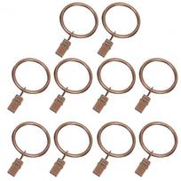 10 vnt. 35/45 mm metaliniai užuolaidų žiedai su klipsu, lygiai traukiami, taupantys vietą, laikantys apkrovą, užuolaidų žiedai, dušo užuolaidos kabliukas, vonios reikmenys